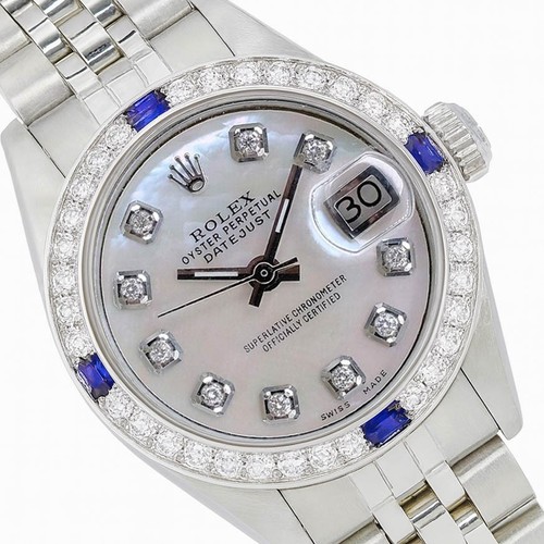 Rolex datejust steel white mop - datejust,