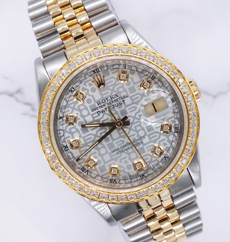 Gents steel gold rolex - gold,
