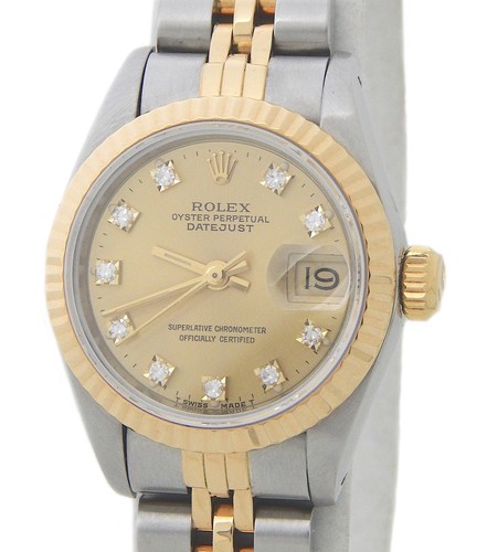 Rolex ladies datejust tone - rolex,