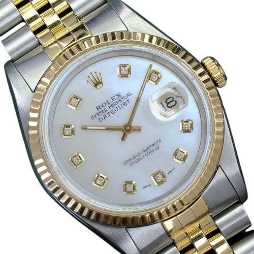 Rolex datejust twotone white - datejust,