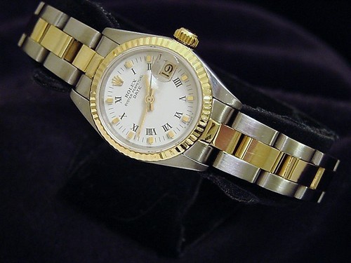 Rolex date lady 2tone - lady, yellow