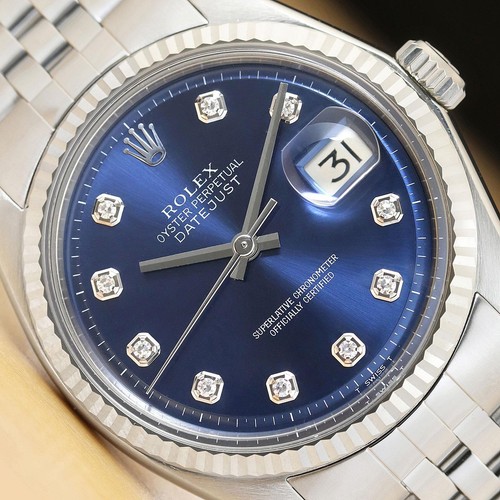 Rolex mens datejust blue - mens,