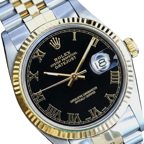 Rolex mens datejust 18ky - rolex, &