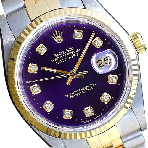 Rolex mens datejust - rolex, gold